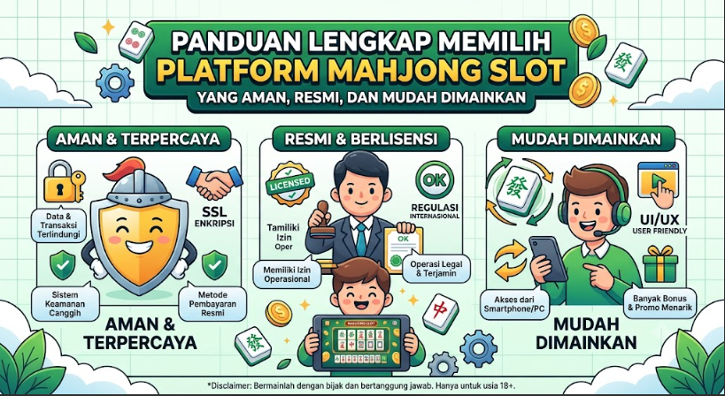 Panduan Lengkap Memilih Platform Mahjong Slot yang Aman, Resmi, dan Mudah Dimainkan