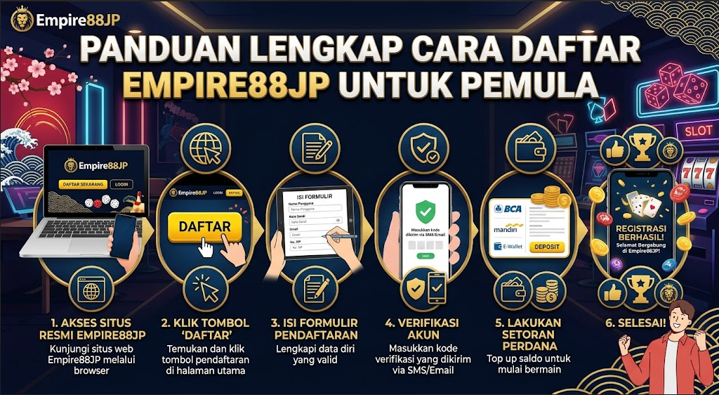 Panduan Langkah demi Langkah Cara Daftar Empire88JP