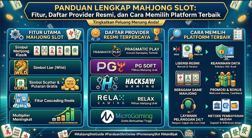 Panduan Lengkap Mahjong Slot: Fitur, Daftar Provider Resmi, dan Cara Memilih Platform Terbaik